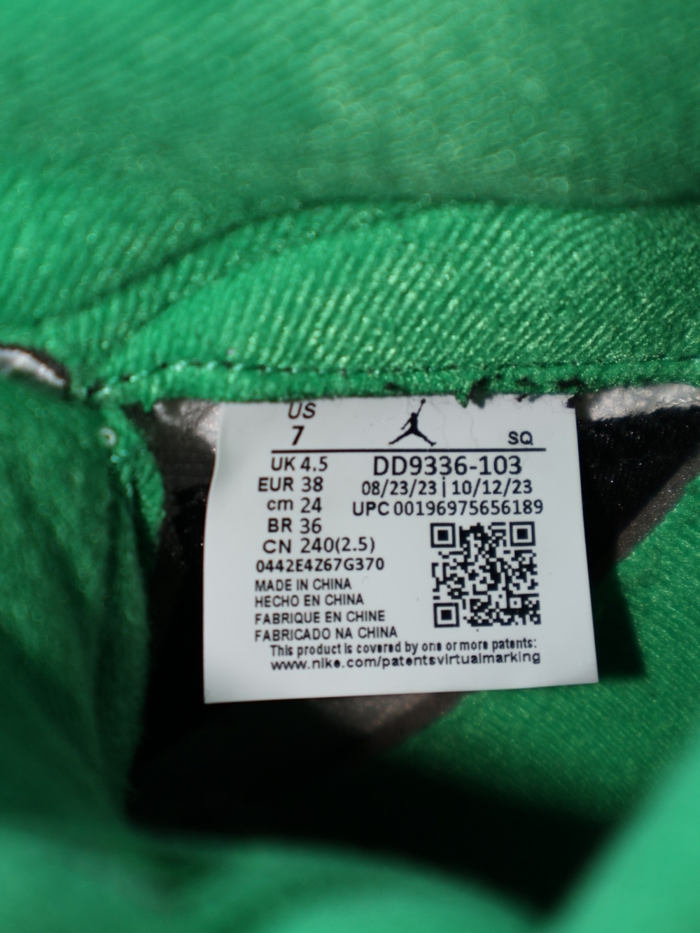 Nike Air Jordan 5 Retro "Lucky Green" - Picture 8 of 8